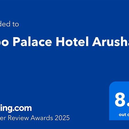 Kibo Palace Hotel Arusha Eksteriør bilde